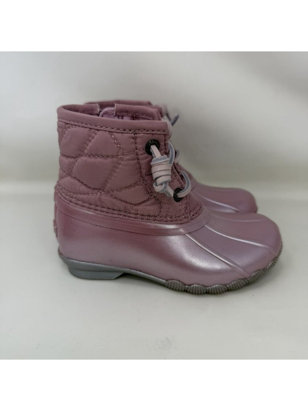 Sperry Saltwater Duck Boots Pink Toddler Size 8 M